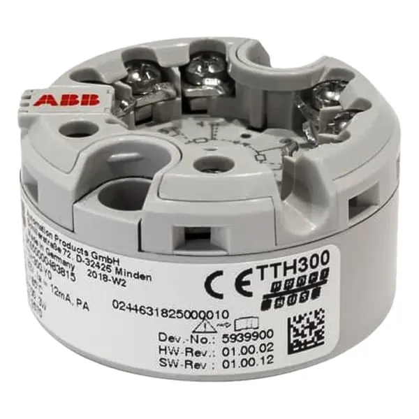 ABB TTH300 Head-Mounted Temperature Transmitter (HART, ATEX Ex ia) – TTH300-E1H-BF